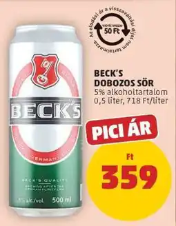 PENNY BECK'S DOBOZOS SÖR ajánlat
