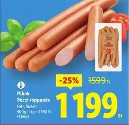 Lidl PIKOK Bécsi roppanós ajánlat