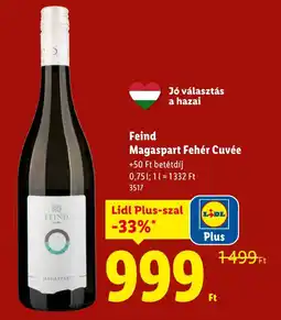 Lidl Feind Magaspart Fehér Cuvée ajánlat