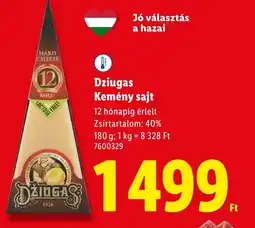 Lidl Dziugas Kemény sajt ajánlat