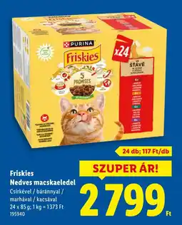 Lidl Friskies Nedves macskaeledel ajánlat