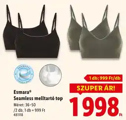 Lidl Esmara Seamless melltartó top ajánlat
