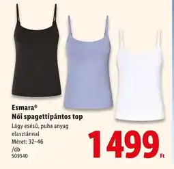 Lidl Esmara Női spagettipántos top ajánlat