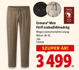 Lidl Esmara Men Férfi szabadidőnadrág ajánlat