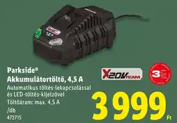 Lidl Parkside Akkumulátortöltő, 4,5 A ajánlat