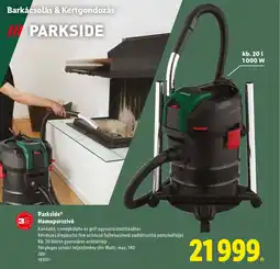Lidl Parkside Hamuporszívó ajánlat