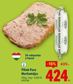 Lidl Pikok Pure Marhamájas ajánlat