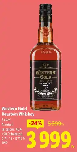 Lidl Western Gold Bourbon Whiskey ajánlat