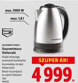 Lidl Gourmetmaxx Vízforraló ajánlat
