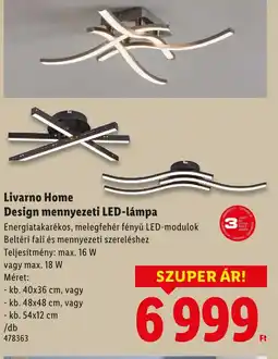 Lidl Livarno Home Design mennyezeti LED-lámpa ajánlat