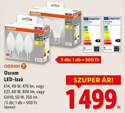 Lidl Osram LED-izzó ajánlat