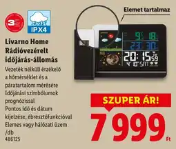 Lidl Livarno Home Rádióvezérelt időjárás-állomás ajánlat