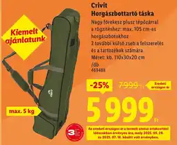 Lidl Crivit Horgászbottartó táska ajánlat