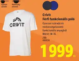 Lidl Crivit Férfi funkcionális póló ajánlat