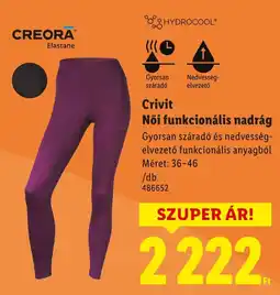 Lidl Crivit Női funkcionális nadrág ajánlat