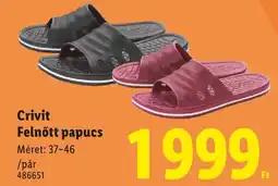 Lidl Crivit Felnőtt papucs ajánlat