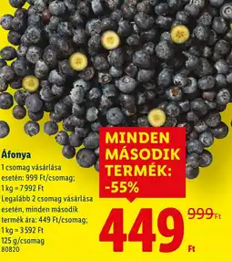 Lidl Áfonya ajánlat