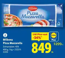 Lidl Milbona Pizza Mozzarella ajánlat