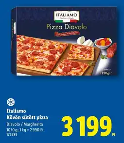 Lidl Italiamo Kövön sütött pizza ajánlat