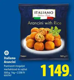 Lidl Italiamo Arancini ajánlat