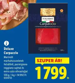 Lidl Deluxe Carpaccio ajánlat