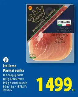 Lidl Italiamo Pármai sonka ajánlat