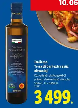 Lidl Italiamo Terra di bari extra szűz olívaolaj ajánlat