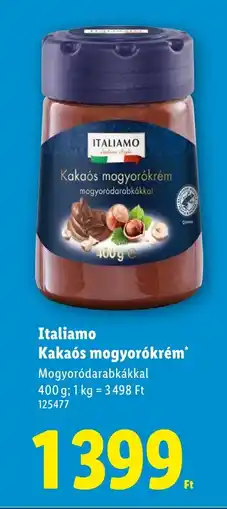 Lidl Italiamo Kakaós mogyorókrém ajánlat