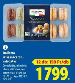 Lidl Italiamo Friss macaron- válogatás ajánlat