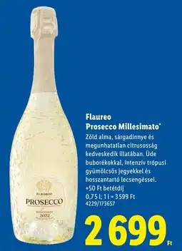 Lidl Flaureo Prosecco Millesimato ajánlat