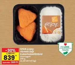 Spar SPAR enjoy. rántott sajt kukoricasalátával ajánlat
