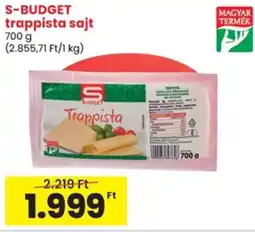 Spar S-BUDGET trappista sajt ajánlat