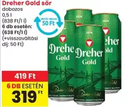 Spar Dreher Gold sör ajánlat