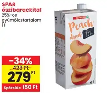 Spar SPAR őszibarackital ajánlat