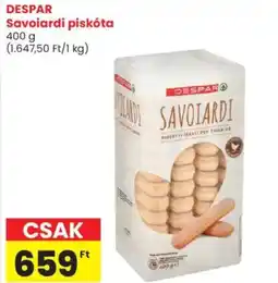 Spar DESPAR Savoiardi piskóta ajánlat