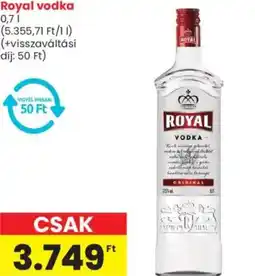Spar Royal vodka ajánlat