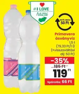 Spar Primavera ásványvíz ajánlat