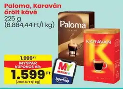 Spar Paloma, Karaván őrölt kávé ajánlat