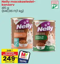 Spar Nelly macskaeledel- konzerv ajánlat