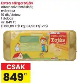Spar Extra sárga tojás ajánlat