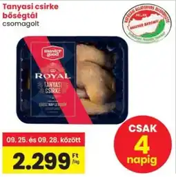 Spar Tanyasi csirke bőségtál ajánlat