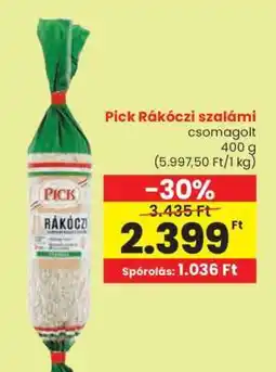 Spar PICK Rákóczi szalámi ajánlat