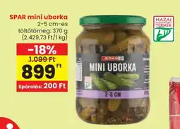 Spar SPAR mini uborka ajánlat