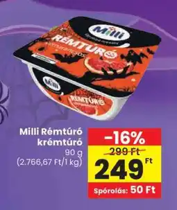 Spar MILLI﻿﻿ Rémtúró / krémtúró ajánlat