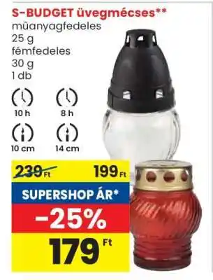 Spar S-BUDGET üvegmécses ajánlat