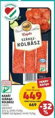 PENNY KARÁT SZÁRAZKOLBÁSZ ajánlat