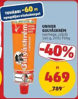 PENNY UNIVER Gulyáskrém ajánlat
