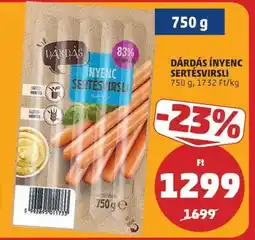 PENNY DÁRDÁS ÍNYENC SERTÉSVIRSLI ajánlat
