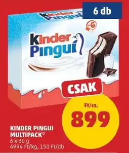 PENNY Kinder Pingui Multipack ajánlat
