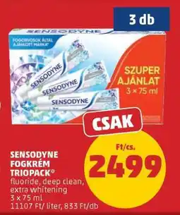 PENNY Sensodyne Fogkrém Triopack ajánlat